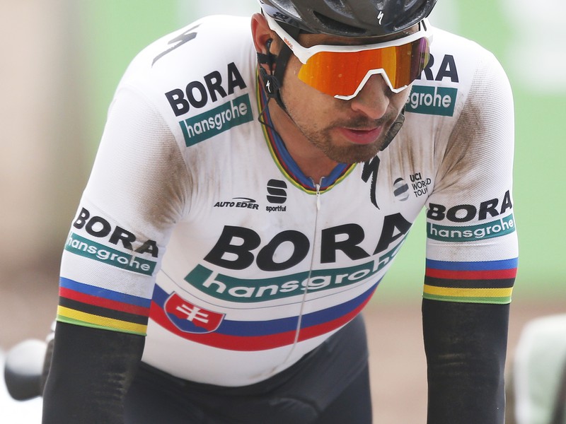 Slovenský cyklista Peter Sagan počas 117. ročníka Paríž - Roubaix