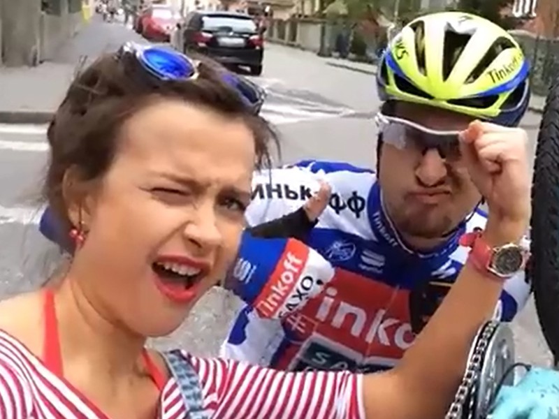 Peter Sagan opravil fanúšičke spadnutú reťaz