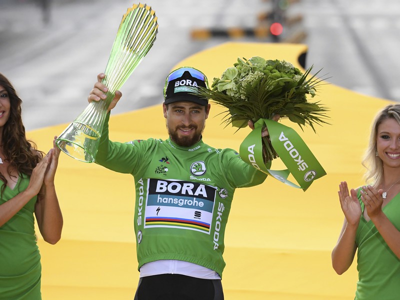 Peter Sagan po šiestykrát na Tour získal zelený dres a vyrovnal historický rekord