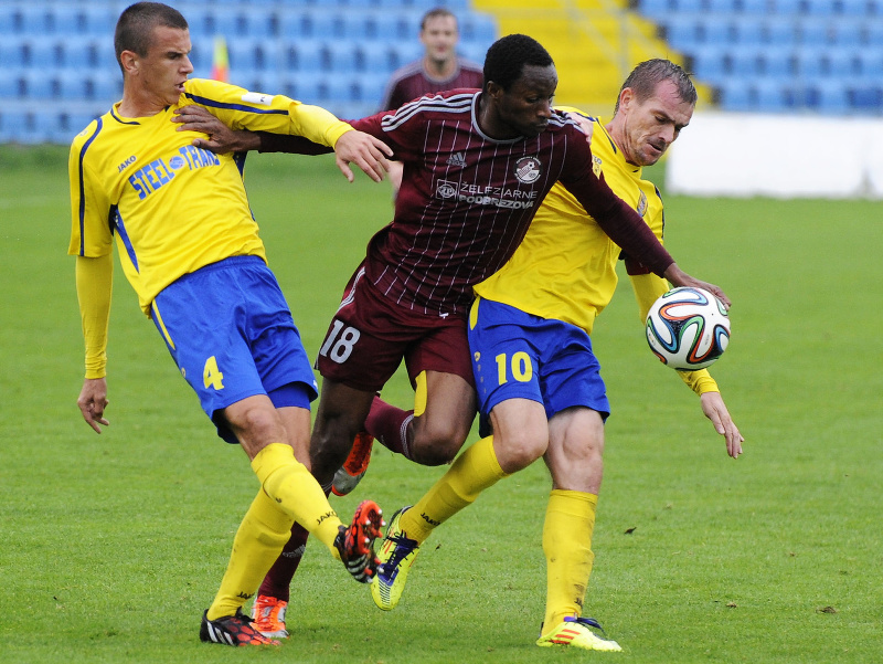  Ivan Ostojič (vľavo), Peter Nworah (v strede) a Peter Šinglár 