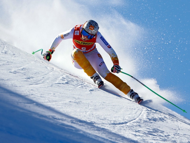 Slovenka Petra Vlhová počas zjazdu Svetového pohára alpských lyžiarok v rakúskom Zauchensee