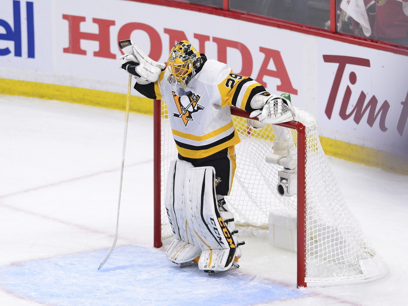 Marc-Andre Fleury v drese Pittsburghu Penguins