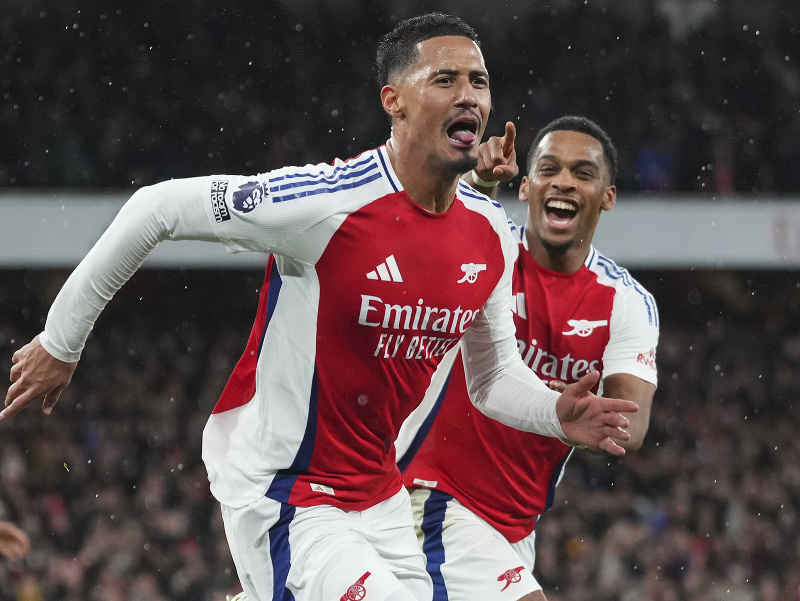 William Saliba a jeho gólové oslavy