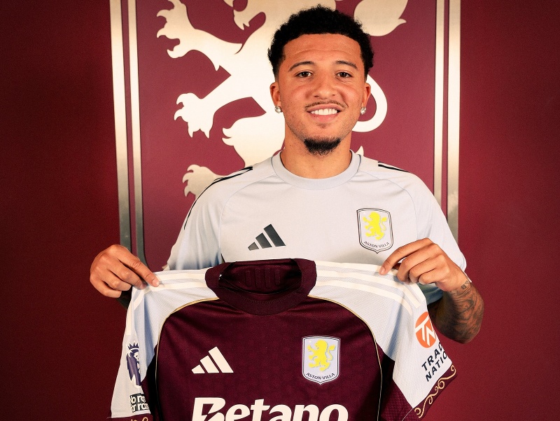 Jadon Sancho sa upísal Aston Ville