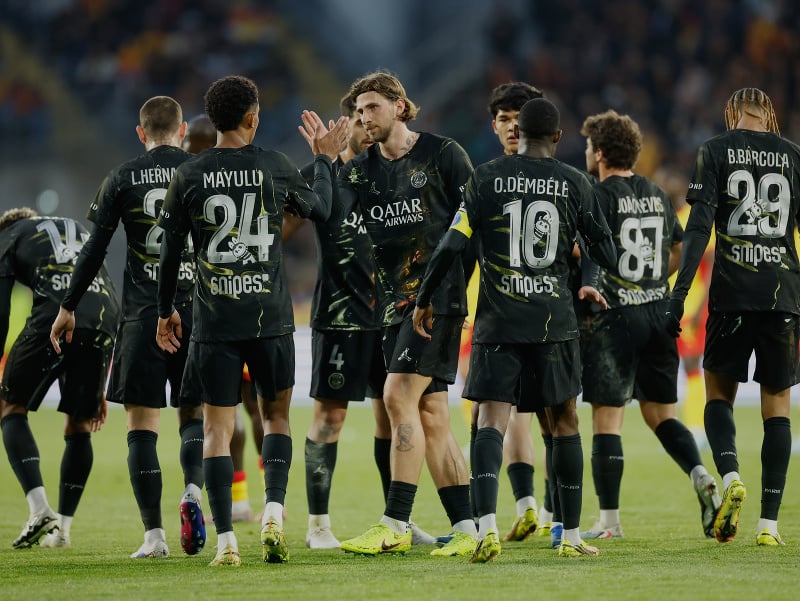 Gólové oslavy futbalistov PSG