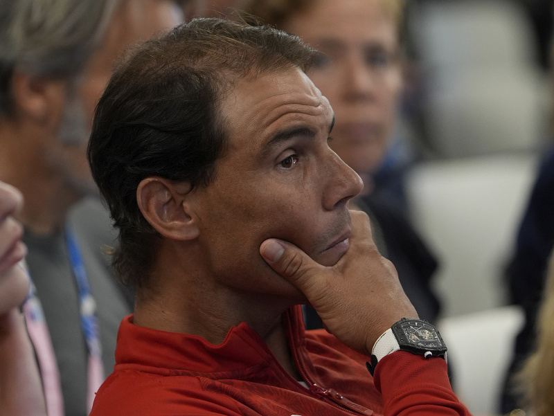 Rafael Nadal počas žrebu 1. kola na LOH v Paríži