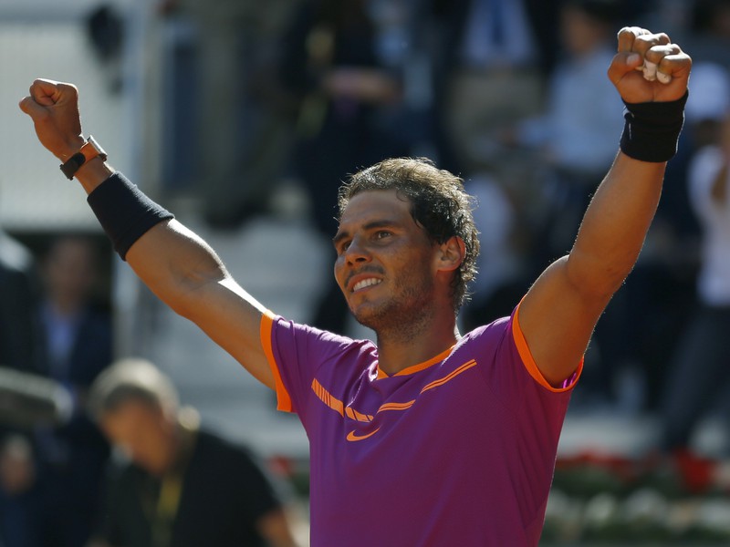 Rafael Nadal sa teší z víťazstva