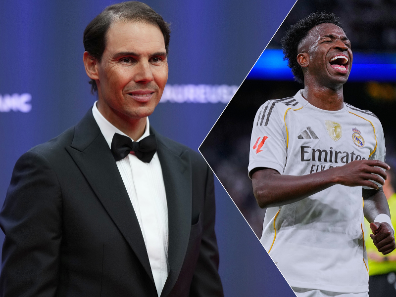 Rafael Nadal a Vinícius Júnior