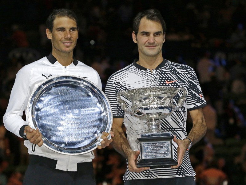 Rafael Nadal a Roger Federer 