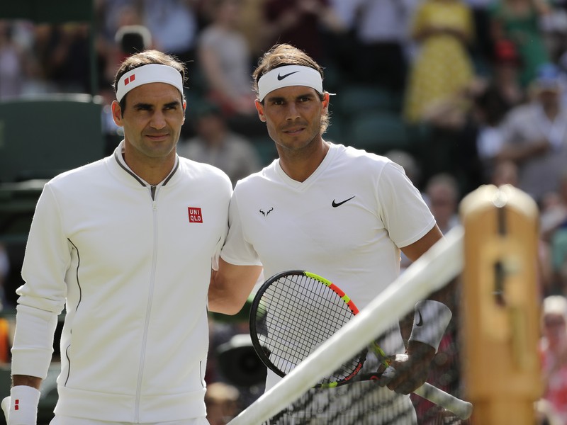 Rafael Nadal a Roger Federer