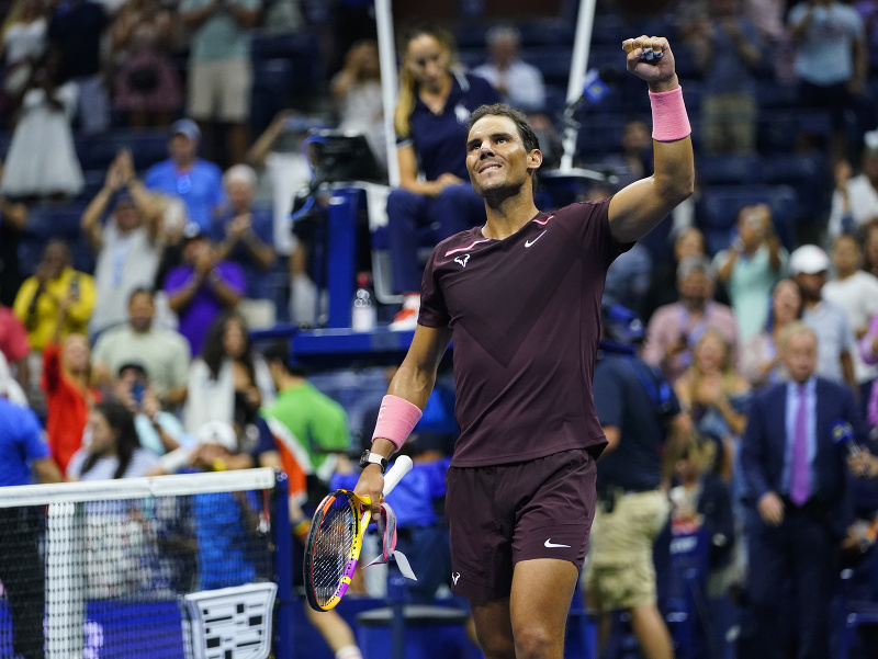Rafael Nadal oslavuje postup do 3. kola US Open