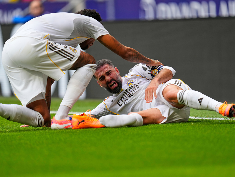 Dani Carvajal s bolestivým výrazom tváre