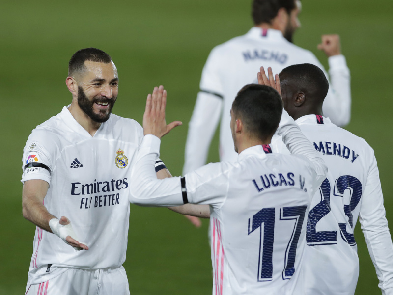 Gólová radosť hráčov Realu Madrid 