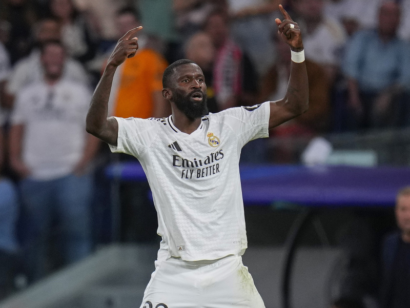 Antonio Rudiger sa raduje zo streleného gólu Realu Madrid