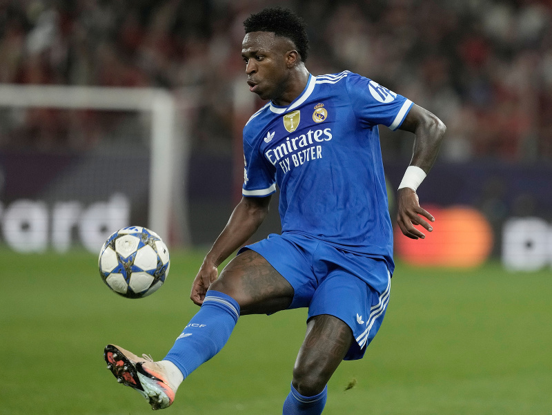 Vinícius Júnior počas zápasu Ligy majstrov