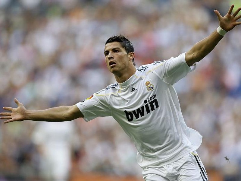 Christiano Ronaldo oslavuje gól