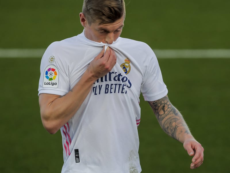 Sklamaný Tony Kroos počas zápasu s Levante