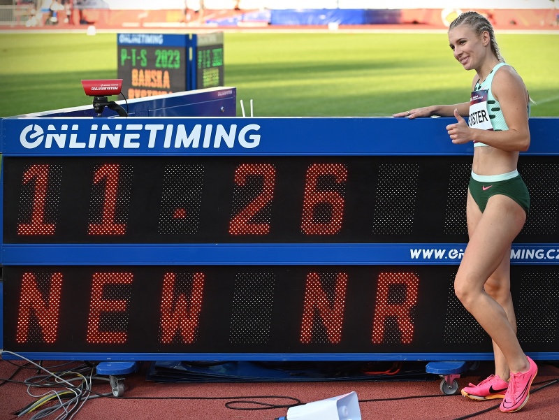 Slovenská atlétka Viktória Forsterová po 55 rokoch vylepšila slovenský rekord v behu na 100 metrov