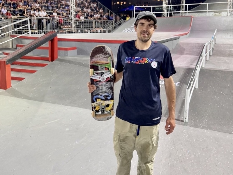 Slovenský skejtbordista Richard Tury