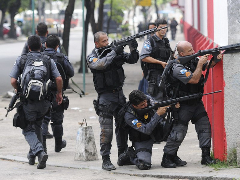 Ilustračné foto: Policajné zásahy v Rio de Janeiro