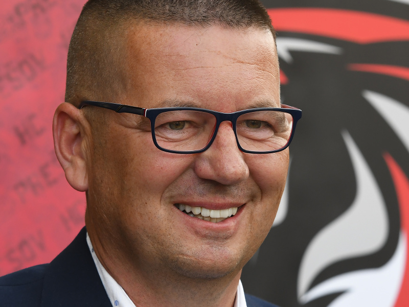 Na snímke majiteľ klubu HC 21 Prešov Róbert Ľupták.