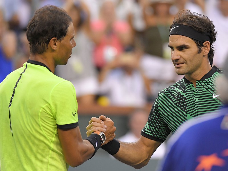 Rafael Nadal a Roger Federer