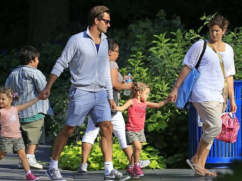 Roger Federer s rodinkou