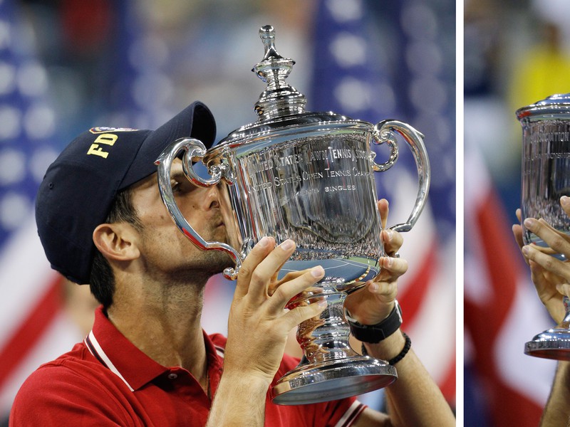 Novak Djokovič vyhral trofej v roku 2011 a Roger Federer v roku 2008