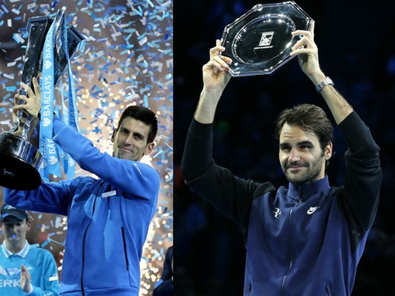 Dvaja tenisoví velikáni: Novak Djokovič a Roger Federer