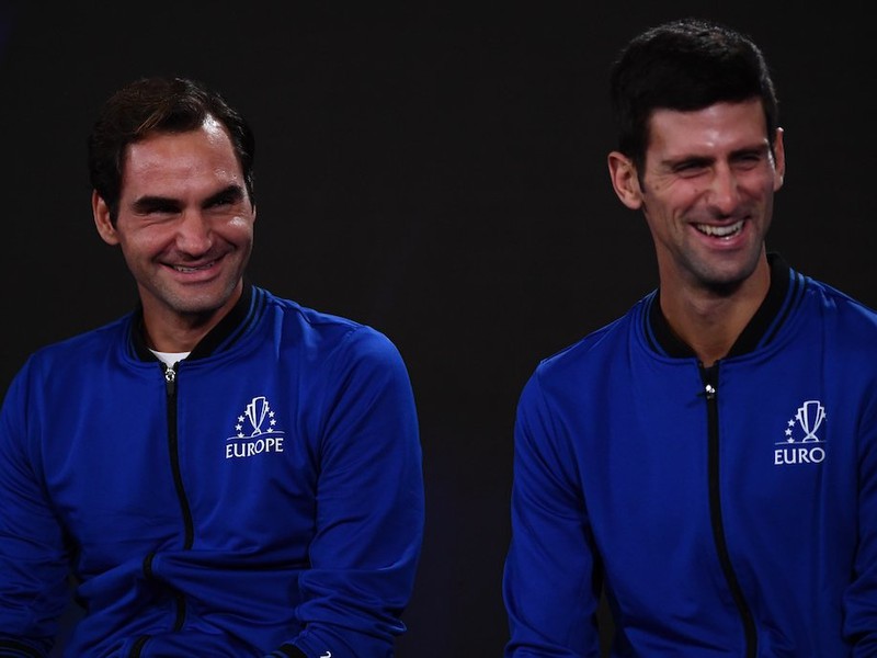 Roger Federer a Novak Djokovič 