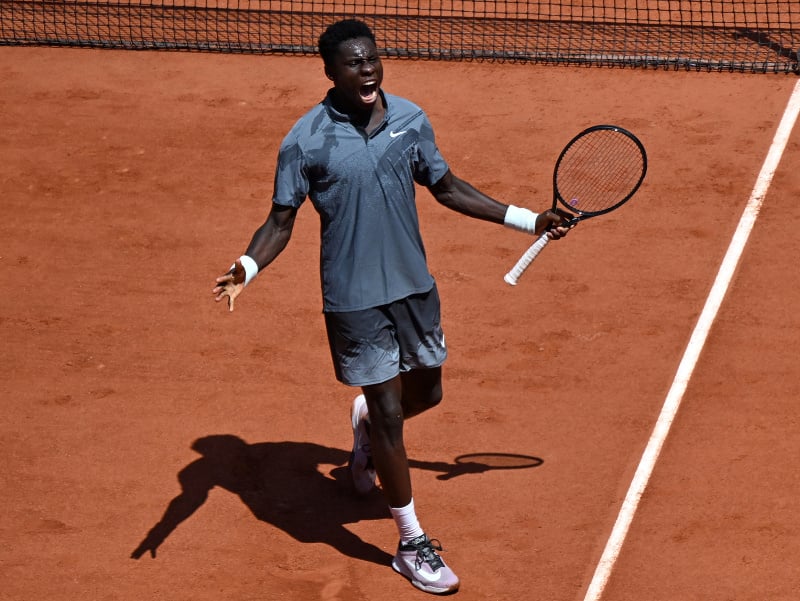 Francúzsky tenista Moise Kouamé na grandslamovom tenisovom turnaji Roland Garros 