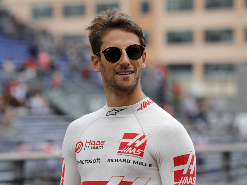 Na snímke francúzsky pilot formuly 1 Romain Grosjean z tímu Haas