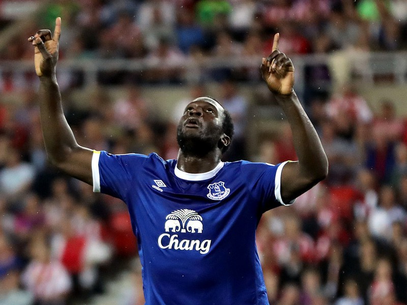 Romelu Lukaku oslavuje gól