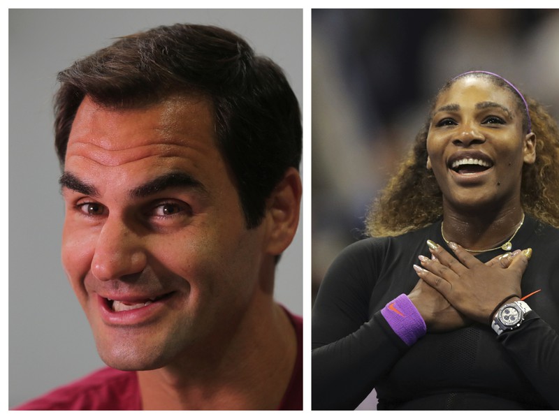 Roger Federer, Serena Williamsová a Rafael Nadal