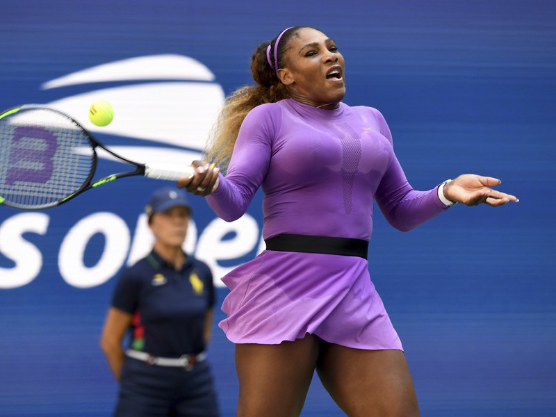 Na snímke americká tenistka Serena Williamsová v zápase 3. kola na grandslamovom turnaji US Open