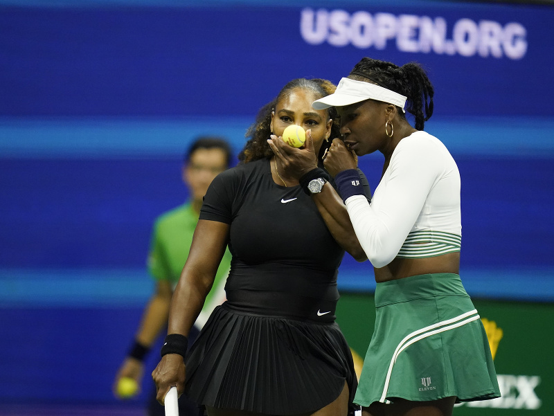 Americká dvojica Serena Williamsová a Venus Williamsová 