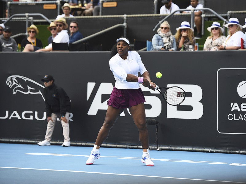 Serena Williamsová na turnaji WTA v Aucklande