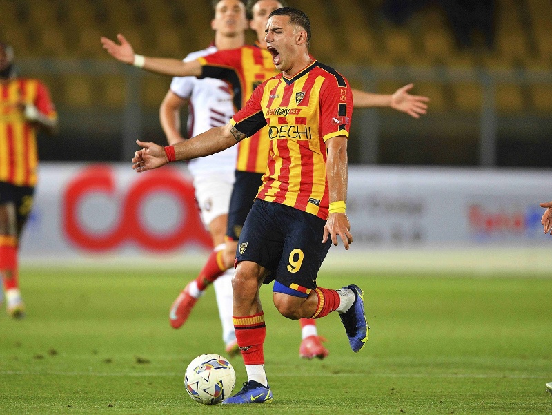 Útočník Nikola Krstović z US Lecce