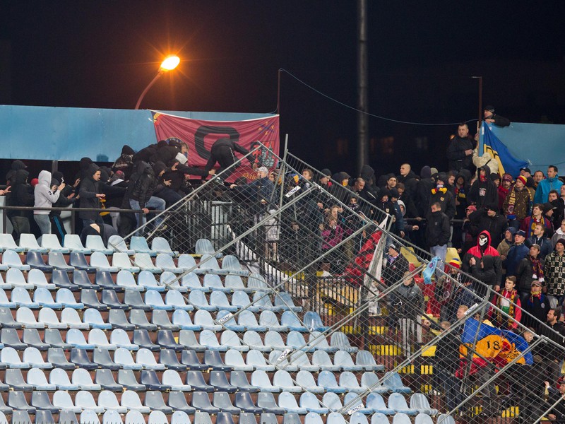 Incident v hľadisku poznačil celé stretnutie medzi Slovanom a Spartou