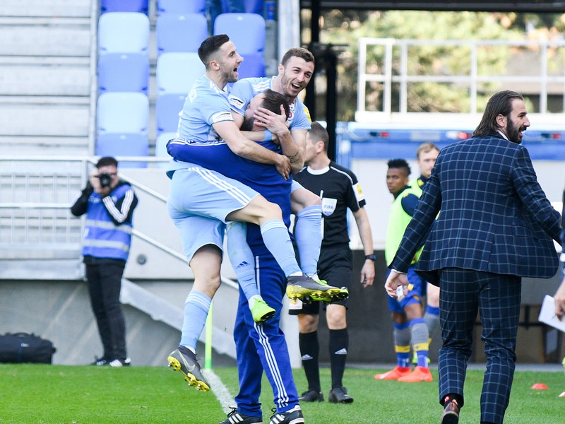 Martin Ševela a gólové oslavy futbalistov ŠK Slovan Bratislava