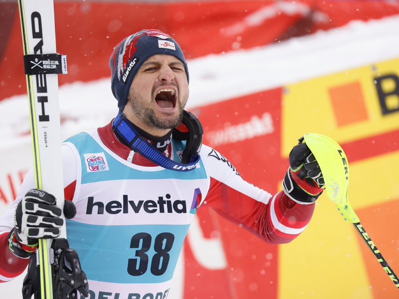 Rakúsky lyžiar Johannes Strolz zvíťazil v nedeľnom slalome Svetového pohára vo švajčiarskom Adelbodene