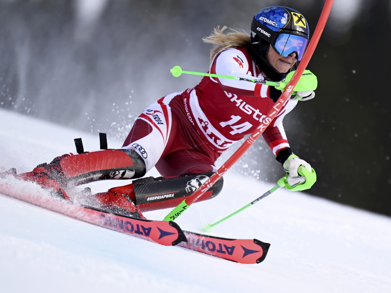 Katharina Gallhuberová počas slalomu žien