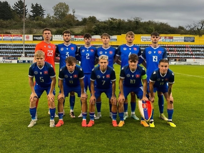 Slovenská futbalová reprezentácia do 19 rokov pred zápasom 1. fázy kvalifikácie ME U19 2025 proti Severnému Macedónsku