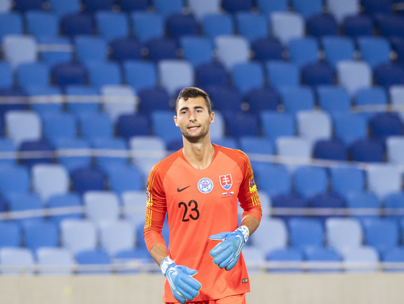 Na snímke brankár Dominik Greif 