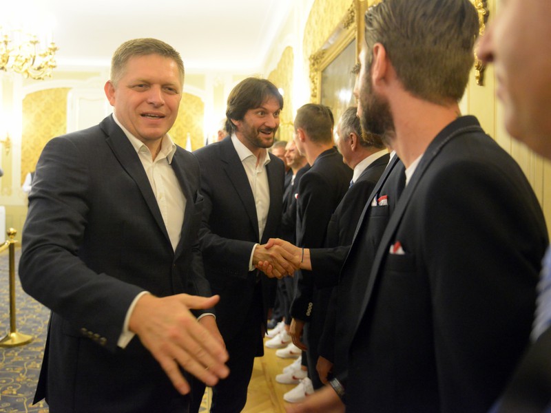 Premiér Robert Fico prijal reprezentantov do 21 rokov po majstrovstvách Európy v Poľsku