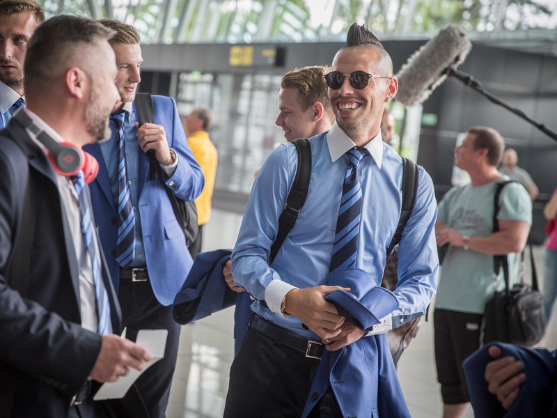 Marek Hamšík pred odletom na majstrovstvá Európy do Francúzska.
