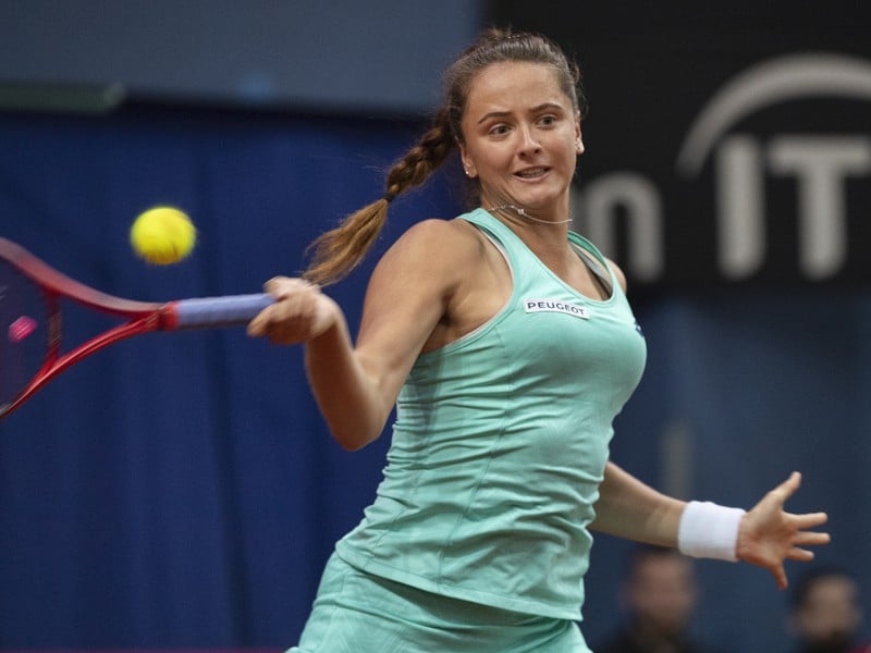 Na snímke slovenská tenistka Viktória Kužmová