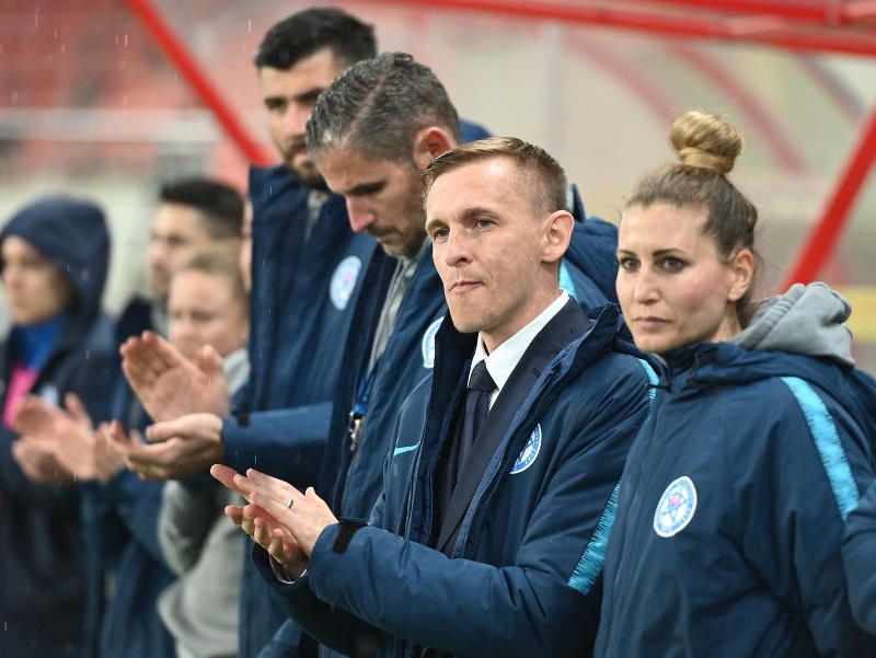 Na snímke tréner ženskej futbalovej reprezentácie SR Peter Kopún