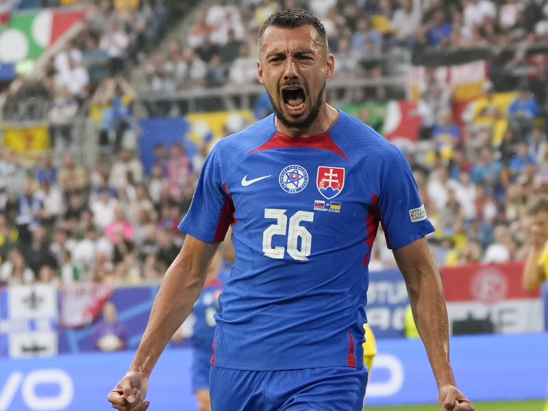 Ivan Schranz oslavuje gól 