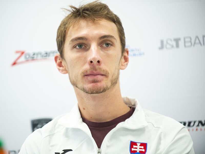 Na snímke tenista Lukáš Klein